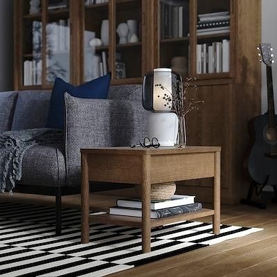 IKEA イケア サイドテーブル ブラウン ステインオーク材突き板 IKEA イケア サイドテーブル ブラウン ステインオーク材突き板
