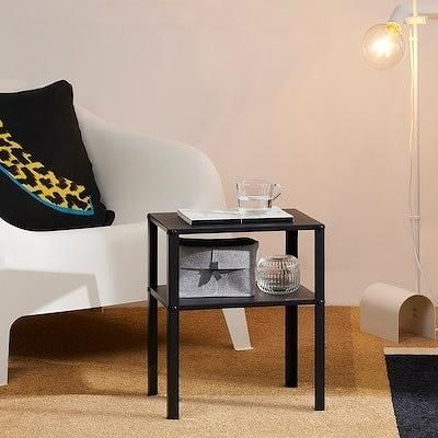 IKEA イケア サイドテーブル ブラック 37x28cm m80576319