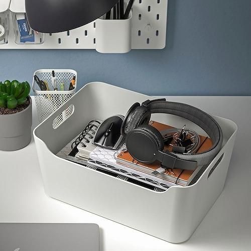 IKEA イケア ボックス ホワイト 34x24cm m20546472 UPPDATERA IKEA イケア ボックス ホワイト 34x24cm m20546472 UPPDATERA