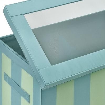 IKEA イケア ふた付きボックス ブルー グリーン 81x45x44cm