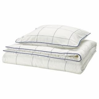 IKEA  ݤĥС С ۥ磻 ֥롼 å 󥰥 150x200cm 50x60cm m50579343 BREDVECKLARE ֥졼ɥå 