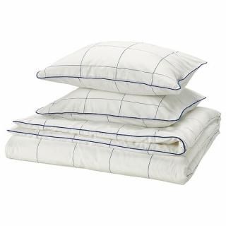 IKEA  ݤĥС С2 ۥ磻 ֥롼 å ֥ 200x200cm 50x60cm m40579329 BREDVECKLARE ֥졼ɥå 
