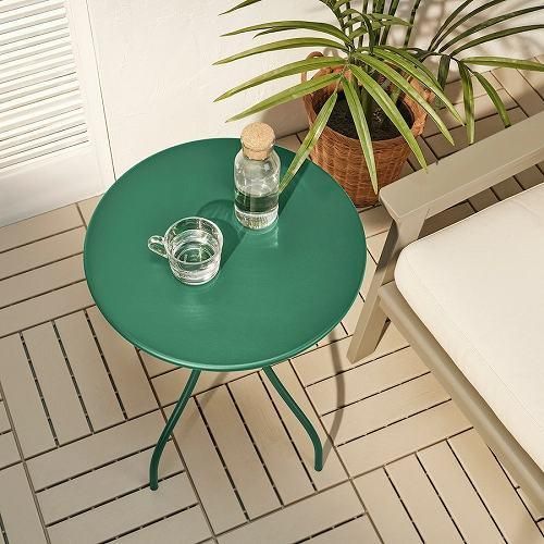 IKEA イケア サイドテーブル ダークグリーン 46cm m30578976 IKEA イケア サイドテーブル ダークグリーン 46cm m30578976