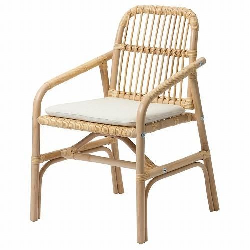 IKEA イケア チェア アームレスト付 籐 m10551204 SALNO