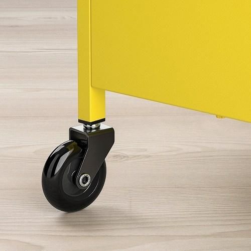 IKEA イケア ワゴン イエロー 50.5x30x83cm m00580848 NISSAFORS