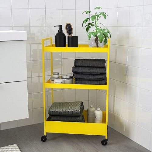 IKEA イケア ワゴン イエロー 50.5x30x83cm m00580848 NISSAFORS IKEA イケア ワゴン イエロー 50.5x30x83cm m00580848 NISSAFORS