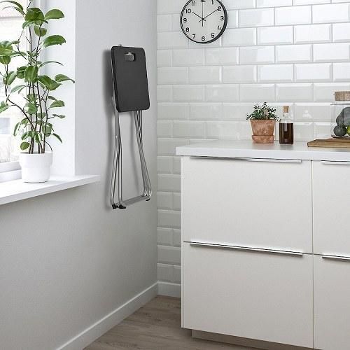 IKEA イケア 折りたたみスツール ブラック m70570407 GUNDE