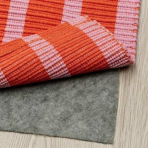 IKEA GÅNGVÄG ゴーングヴェグ ラグ 170cm*240cm SKUGGSVINGEL スクッグスヴィンゲル ラグ 平織り, ライトブルー