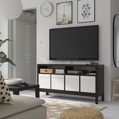 IKEA イケア テレビ台 ブラックブラウン 147x60cm big70562092 KALLAX カラックス - 株式会社クレール IKEAイケアの製品を全国送料無料でお届け  ネット通販