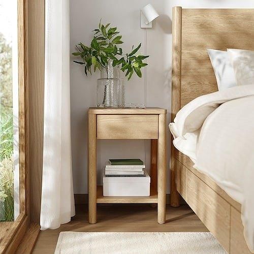 IKEA イケア サイドテーブル オーク材突き板 40x40x59cm IKEA イケア サイドテーブル オーク材突き板 40x40x59cm