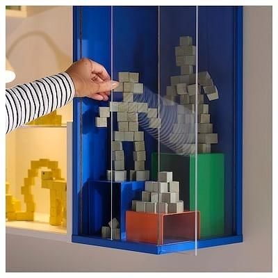 IKEA イケア 壁取り付け式 コレクションケース ホワイト 白