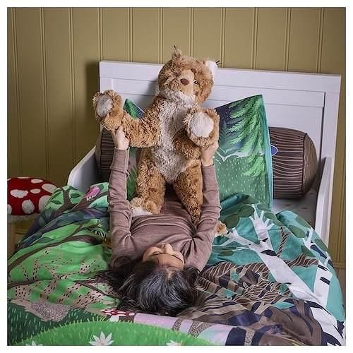 IKEA イケア ぬいぐるみ オオヤマネコ オレンジ ブラウン 63cm