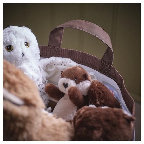 IKEA イケア 収納バッグ 森の動物模様 マルチカラー m80578281
