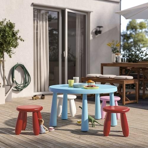 IKEA イケア 子ども用スツール 室内 屋外用 レッド赤 m80581981 IKEA イケア 子ども用スツール 室内 屋外用 レッド赤 m80581981
