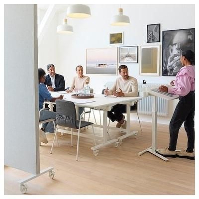 IKEA 昇降式テーブル  キャスター付きBOLLSIDANボッルシダン 美品】IKEA イケア 昇降テーブル 昇降デスク BOLLSIDAN