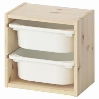 ڥåȾʡIKEA  Ǽ 饤ȥۥ磻ȥƥѥ ۥ磻 32x21x30cm m09585361 TROFAST ȥե 