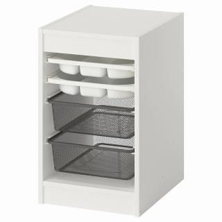 ڥåȾʡIKEA  Ǽӥ͡ ܥå ȥ쥤 ۥ磻 ۥ磻 졼 34x44x56cm m69585363 TROFAST ȥե 