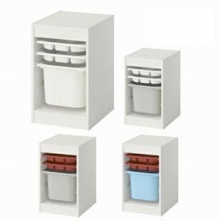 ڥåȾʡIKEA  Ǽӥ͡ ۥ磻ȥȥ쥤x2 ܥåMx1 34x44x56cm v0065 TROFAST ȥե 