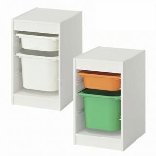 ڥåȾʡIKEA  Ǽӥ͡ ۥ磻ȥܥåSx1 ܥåMx1 34x44x56cm v0067 TROFAST ȥե 