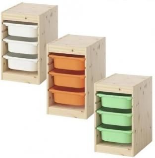 ڥåȾʡIKEA  Ǽӥ͡ ѥ ܥåSx3 32x44x53cm v0070 TROFAST ȥե 
