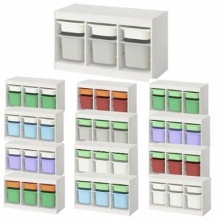 ڥåȾʡ IKEA  Ǽӥ͡ ۥ磻 ܥåSx3 Mx3 99x44x56cm v0079 TROFAST ȥե 