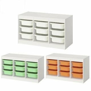 ڥåȾʡIKEA  Ǽӥ͡ ۥ磻 ܥåSx9 99x44x56cm v0080 TROFAST ȥե 