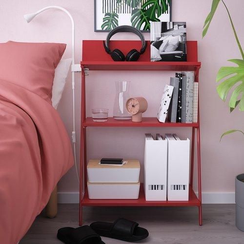 IKEA イケア オープン収納 レッド 60x35x91cm m90574598 KRONIKOR