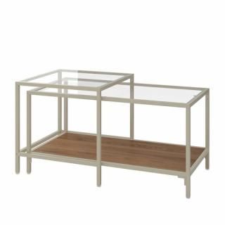 IKEA  ͥȥơ֥2å 饤ȥ١/饹 90x50 cm  m10604349 VITTSJO åȥ硼 