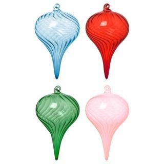 IKEA イケア ツリーオーナメント ボールオーナメント ガラス/ミックスカラー 6 cm 4 ピース m60604672 VINTERFINT ヴィンテルフィント