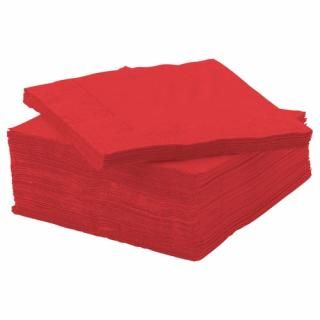 IKEA イケア 紙ナプキン レッド 24x24 cm 50 ピース m40603782 FANTASTISK ファンタスティスク