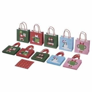 IKEA イケア ギフトバッグ 柄ミックス 10x10 cm 25 ピース m40604324 VINTERFINT ヴィンテルフィント