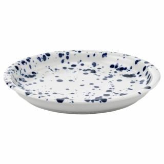 IKEA イケア サイドプレート 模様入り/ブルー 20 cm m40609736 SILVERSIDA スィルヴェルシダ