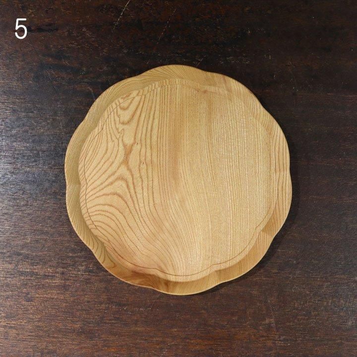 四十沢木材工芸KITOケヤキ雪輪盆1尺1寸☆トレー お盆 欅 輪島 伝統工芸