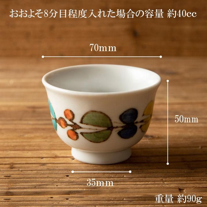 色絵幸せ花繋ぎ 4.5寸鉢（徳永遊心） フリーデザイン ｜ 北欧