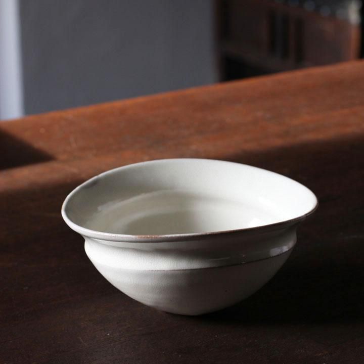 荒楽窯 荒賀文成 粉引5寸馬たらい鉢【30】 - 作家ものの器と生活