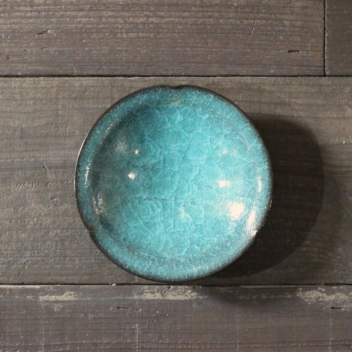 高麗青磁水滴　珍品です。　Ｐ６６－２ 陶房薄氷 川合太一 水泡氷裂釉 浅鉢 - 作家ものの器と生活雑貨