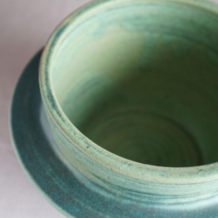 独歩炎 藤井博文 黒釉片手鍋 - 作家ものの器と生活雑貨 on-la