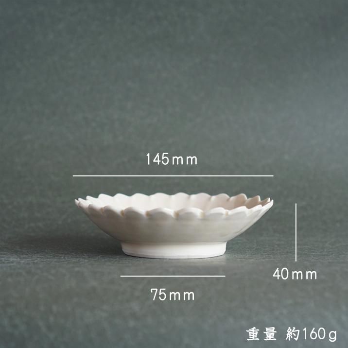 送料無料 通販 ファッション 陶芸作家 美品 4枚セット 14cm グレーφ145mm 河合美月さん小皿 皿・プレート