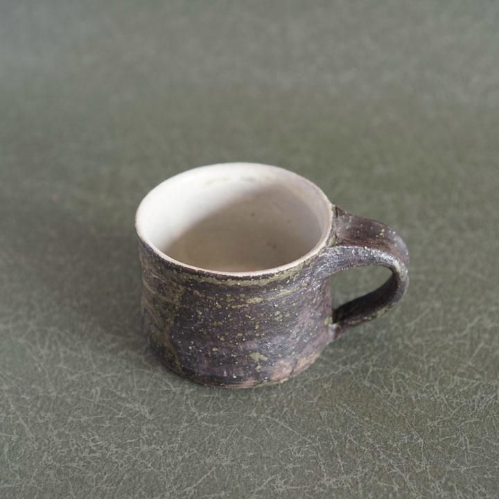 遠藤素子　スープカップ、フリーカップ 遠藤素子 マグカップ 大 外黒中白 - 作家ものの器と生活雑貨 on