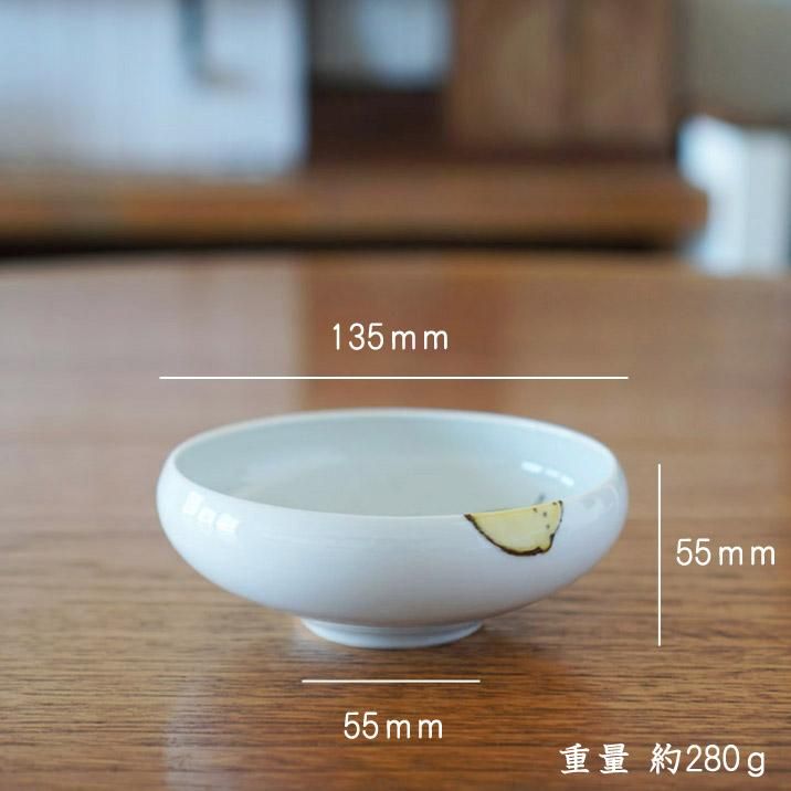 徳永遊心窯 九谷焼 色絵レモン 7寸鉢1点+4.5寸鉢3点の4点セット 作家