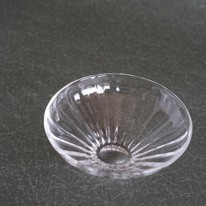 ガラス工芸 塩谷由佳乃 キラキラサラダボウル クリア - 作家ものの器と