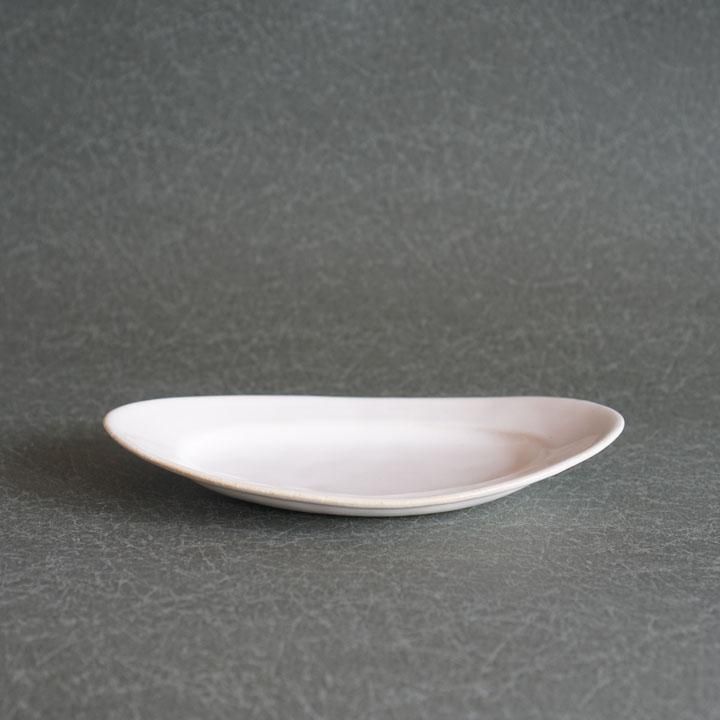 あわびウェア 岡本純一 オーバル皿S 白磁 - 作家ものの器と生活