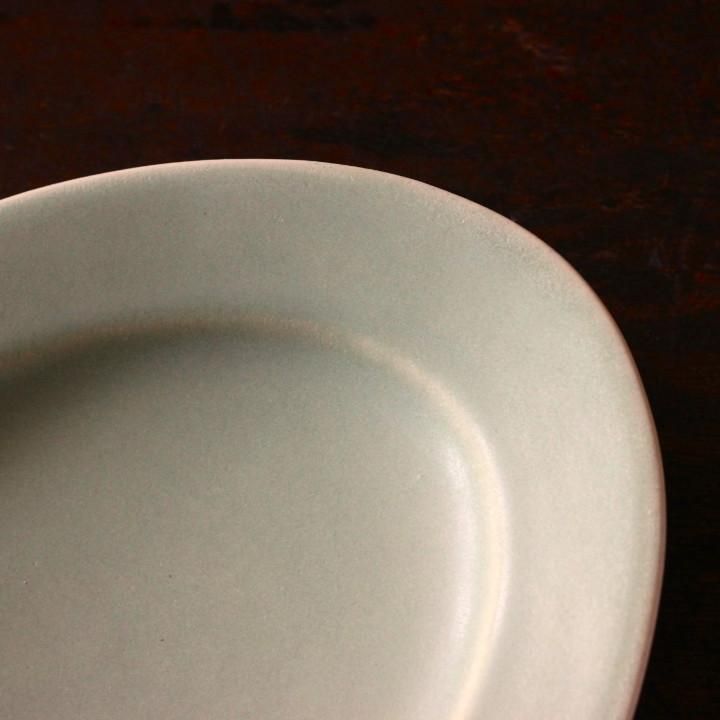 あわびウェア 岡本純一 オーバル皿M 青磁 - 作家ものの器と生活