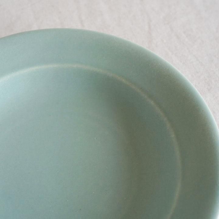 あわびウェア 岡本純一 パスタ皿 青磁 - 作家ものの器と生活雑貨
