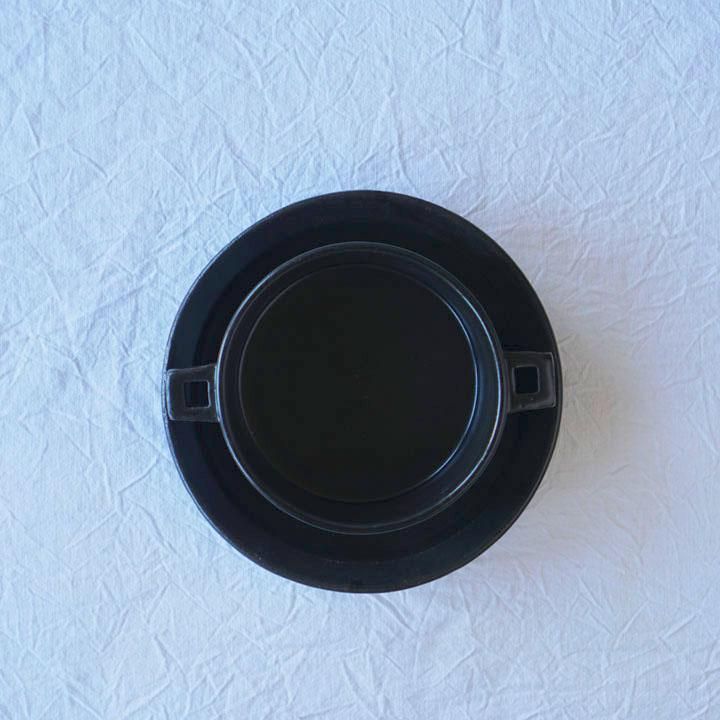 宇田康介 耳付グラタン皿セット 黒 - 作家ものの器と生活雑貨 on
