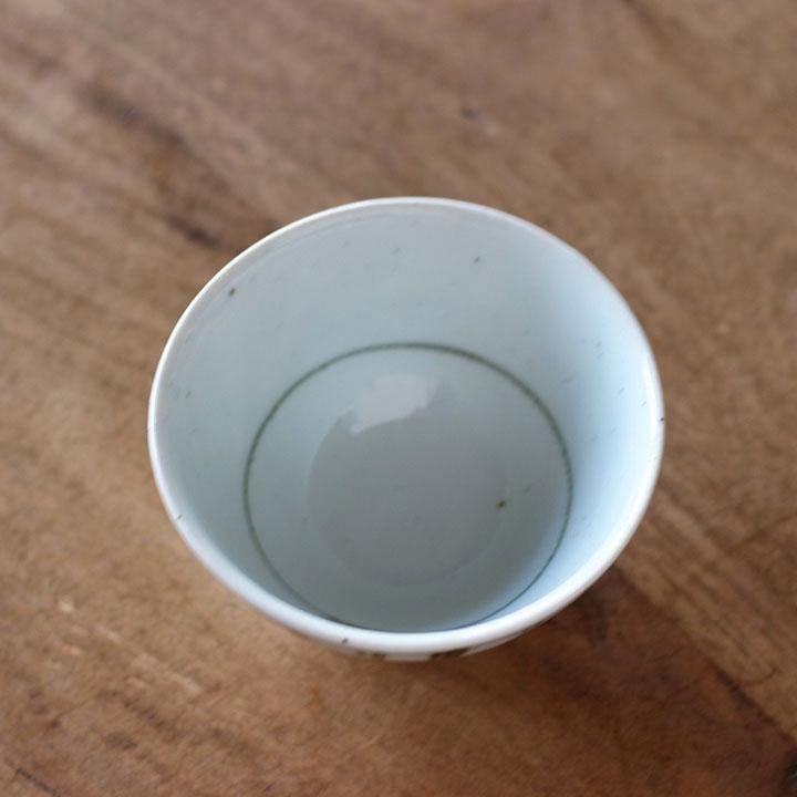 中田窯 くらわんか茶碗 鉄格子 千鳥 - 作家ものの器と生活雑貨