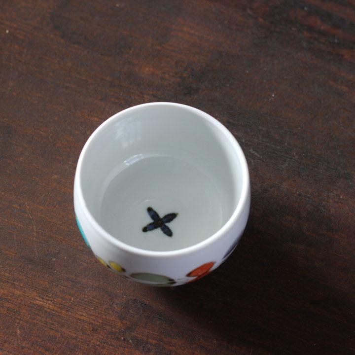 茶碗　能久作 色絵猫柳図167 茶碗 能久作 色絵猫柳図167 茶碗 能久作 色絵猫柳図167 美術品・