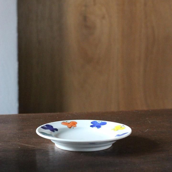 九谷青窯 高祥吾 楕円皿水玉つなぎ 青 - 作家ものの器と生活雑貨