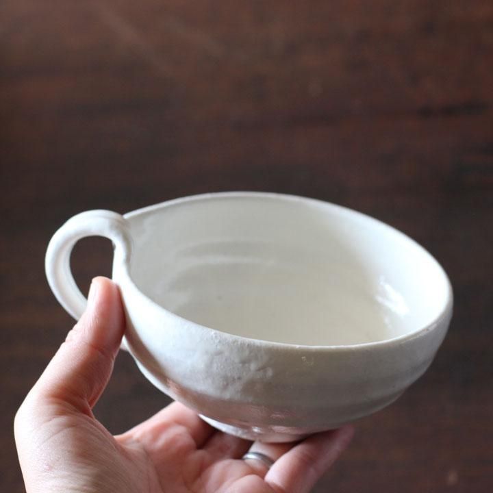 作家　器　　熊谷雅博 うつわ工房 熊谷雅博 粉引スープカップ - 作家ものの器と生活