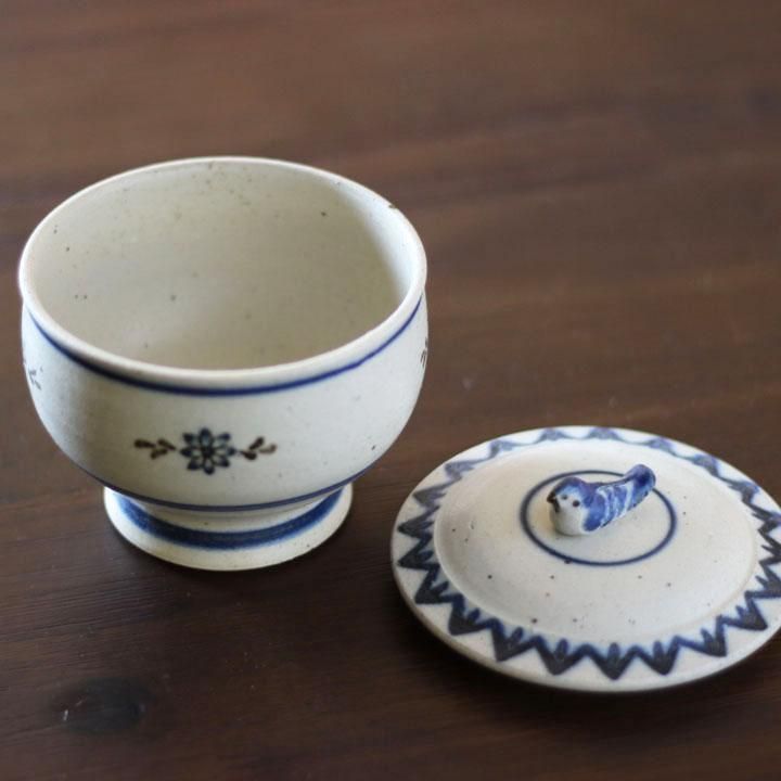 光萌窯 中西申幸 鳥遊戯画蓋物 大 【13】 - 作家ものの器と生活